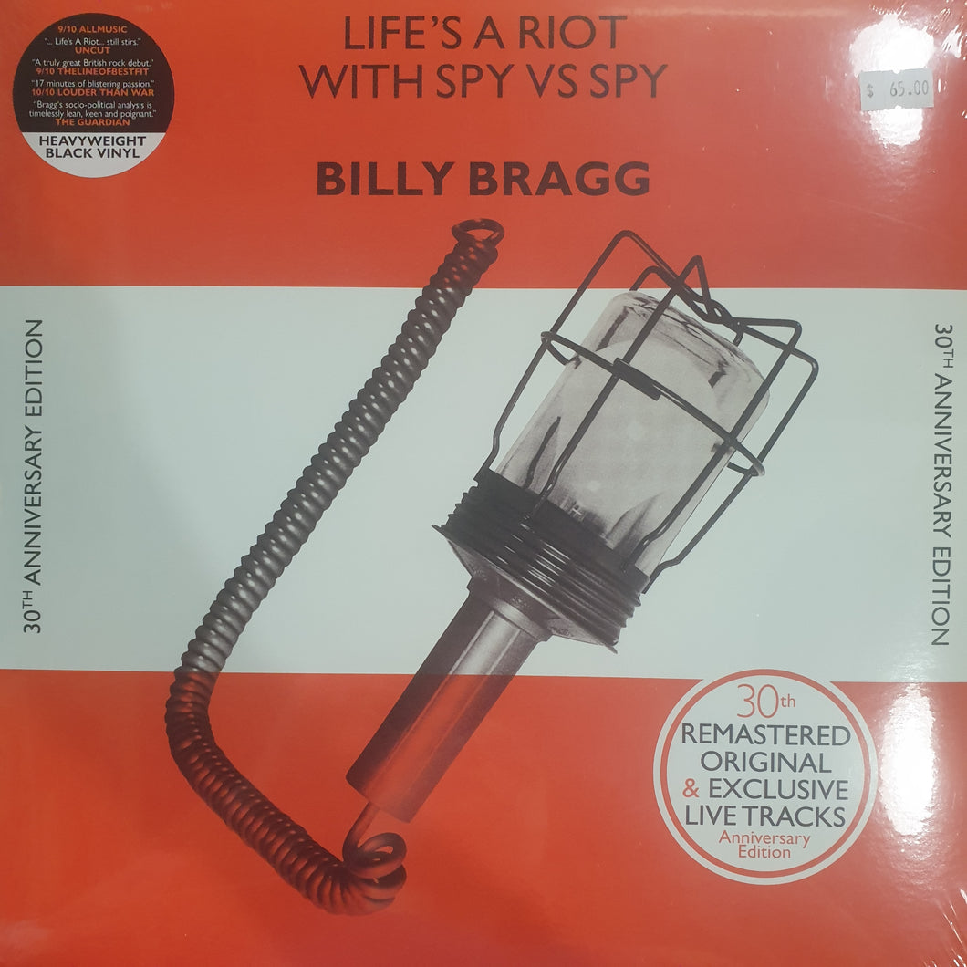 BILLY BRAGG - LIFES A RIOT WITH SPY VS SPY (30TH ANNIVERSARY) VINYL
