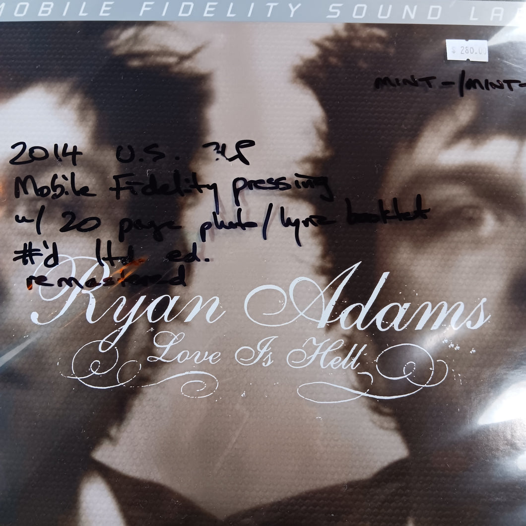 RYAN ADAMS - LOVE IS HELL (3LP) (MOBILE FIDELITY SOUNDLAB PRESSING) (USED VINYL BOX SET 2014 U.S. M- M-)