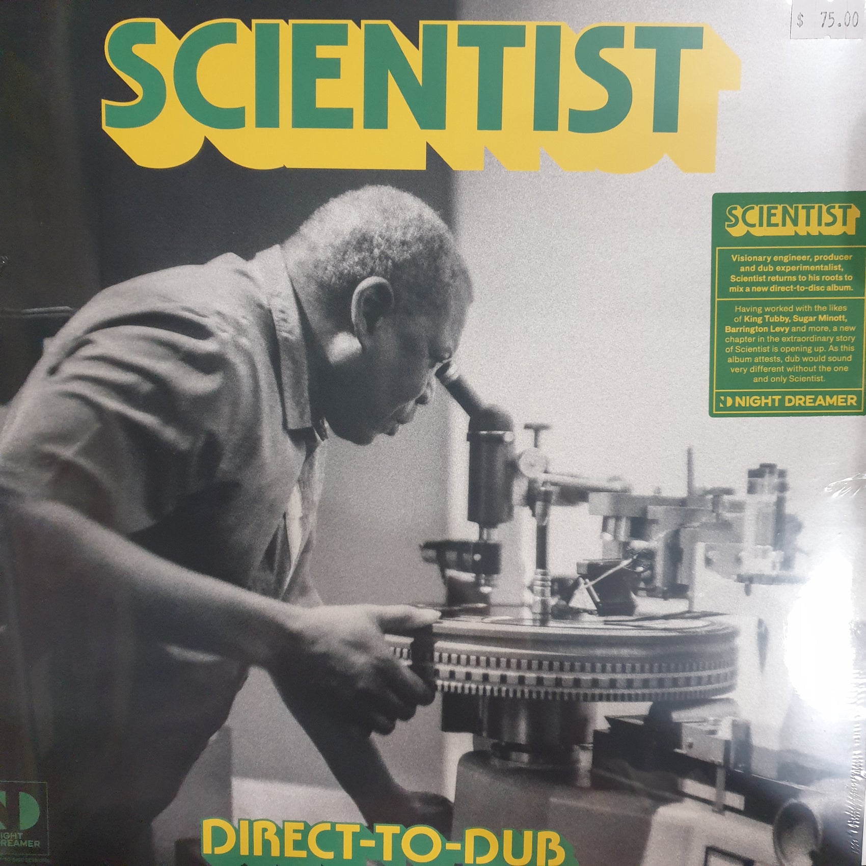 SCIENTIST - DIRECT TO DUB VINYL