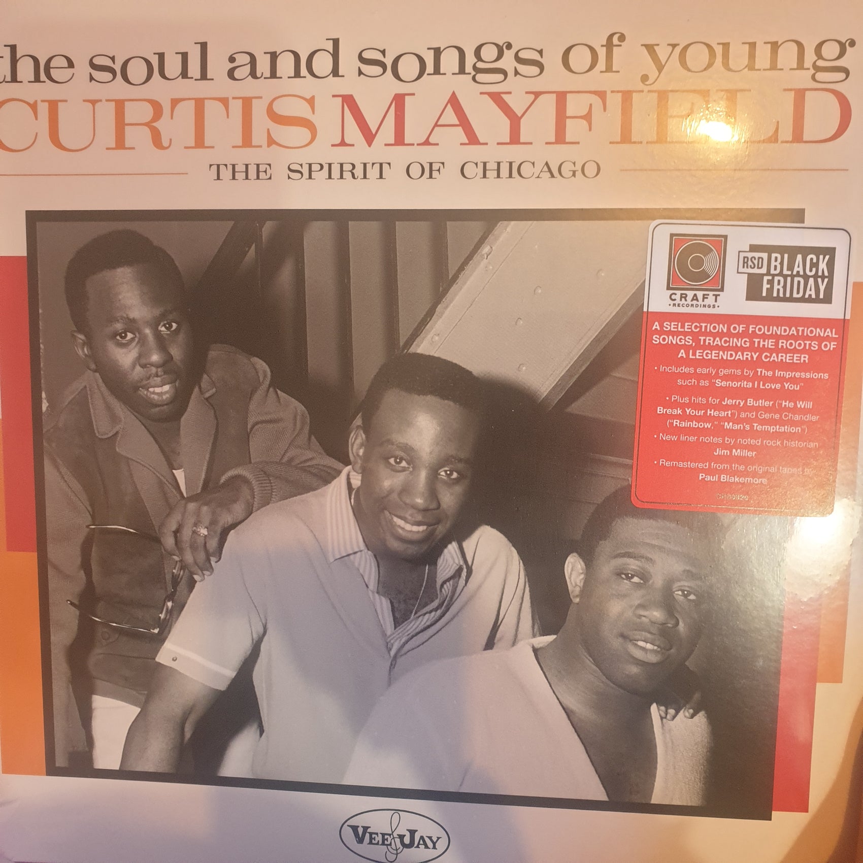 CURTIS MAYFIELD - THE SOUL AND SONGS OF YOUNG CURTIS MAYFIELD (COLOURED) (2LP) RSD BLACK FRIDAY 2024 VINYL