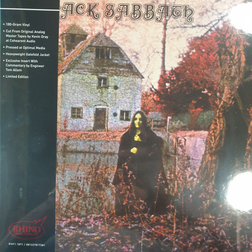 BLACK SABBATH - BLACK SABBATH (RHINO HIGH FIDELITY PRESSING) VINYL