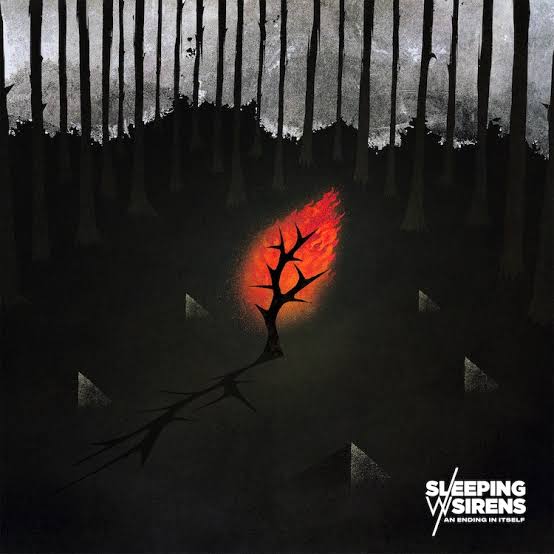 SLEEPING WITH SIRENS - AN ENDING IN ITSELF (BLACK, WHITE AND RED SWIRL COLOURED) VINYL