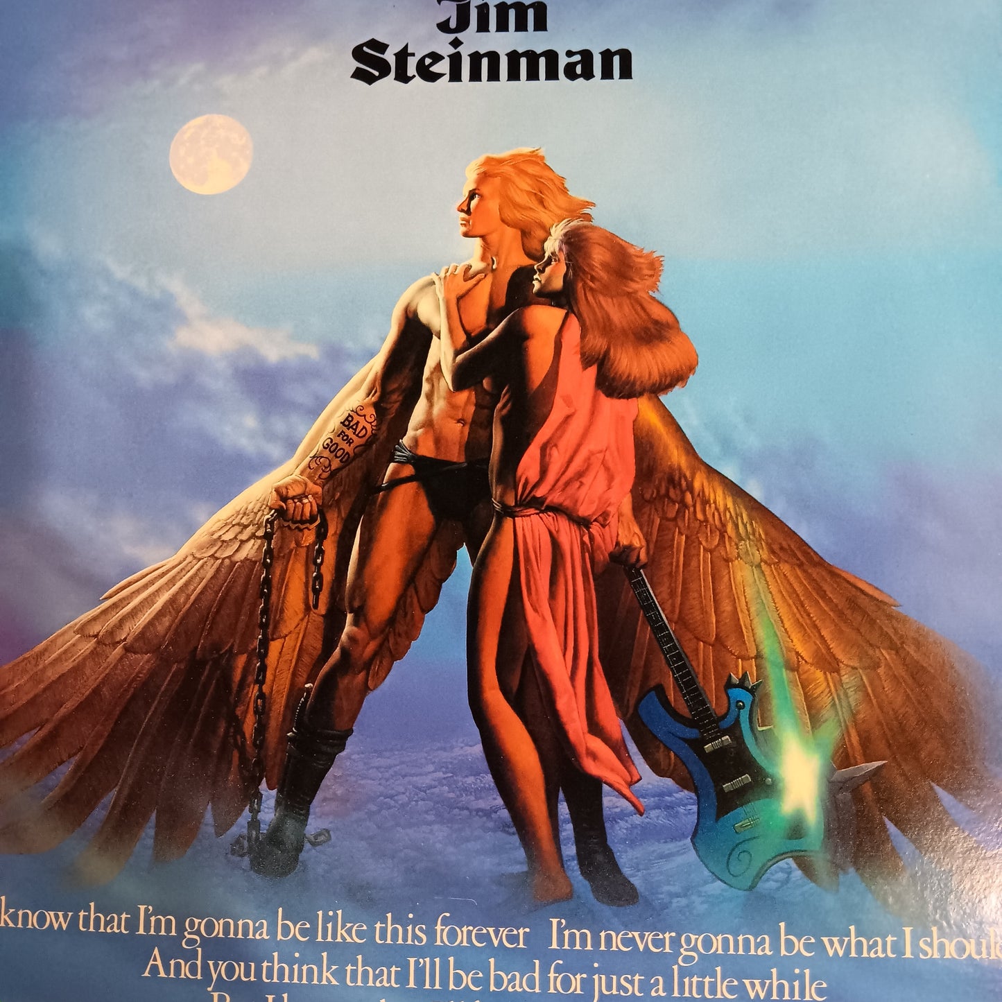 JIM STEINMAN - BAD FOR GOOD (+7") (USED VINYL 1981 US M-/M-)