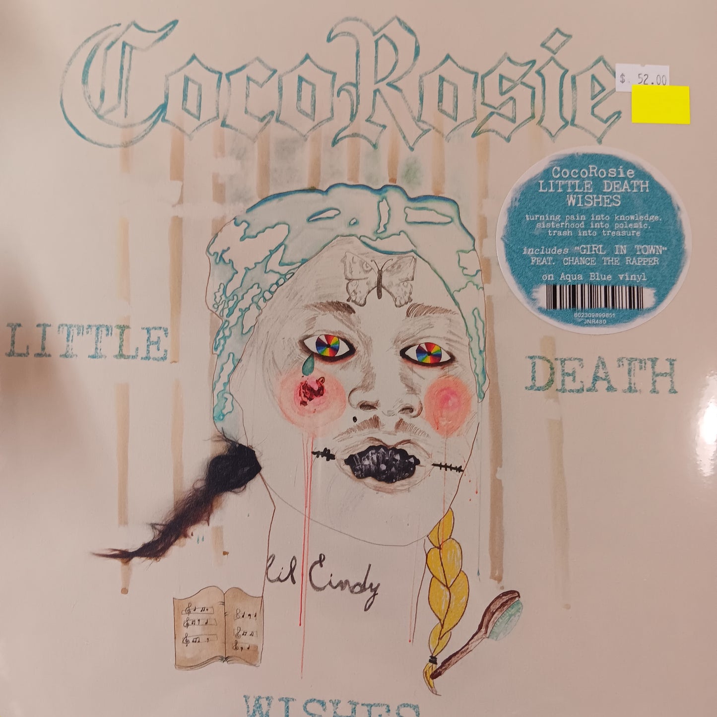 COCOROSIE - LITTLE DEATH WISHES (AQUA BLUE COLOURED) VINYL