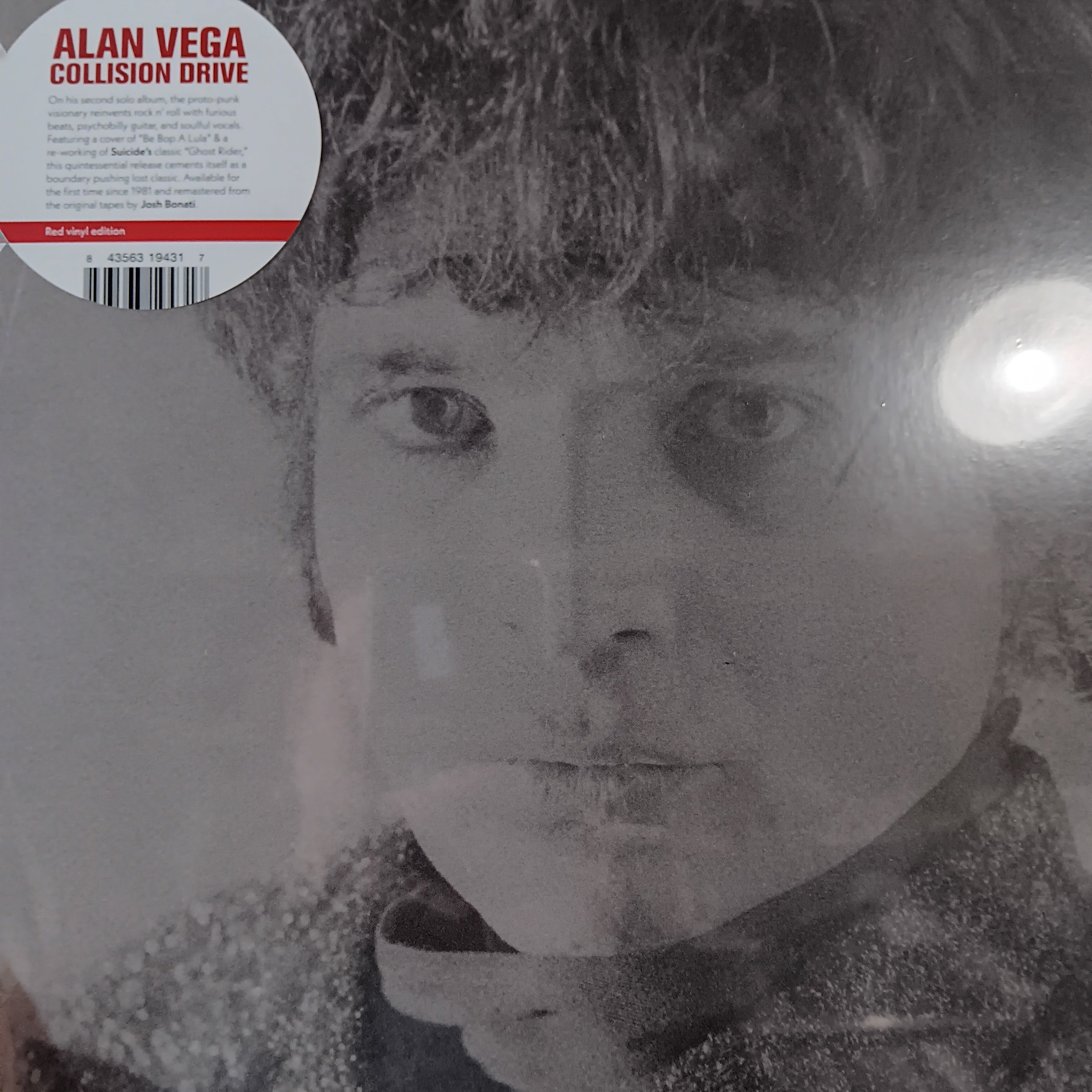 ALAN VEGA - COLLISION DRIVE (RED COLOURED) VINYL