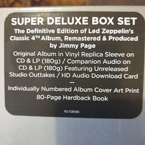 LED ZEPPELIN - IV (ZOSO) (3LP+2CD) SUPER DELUXE BOX SET VINYL