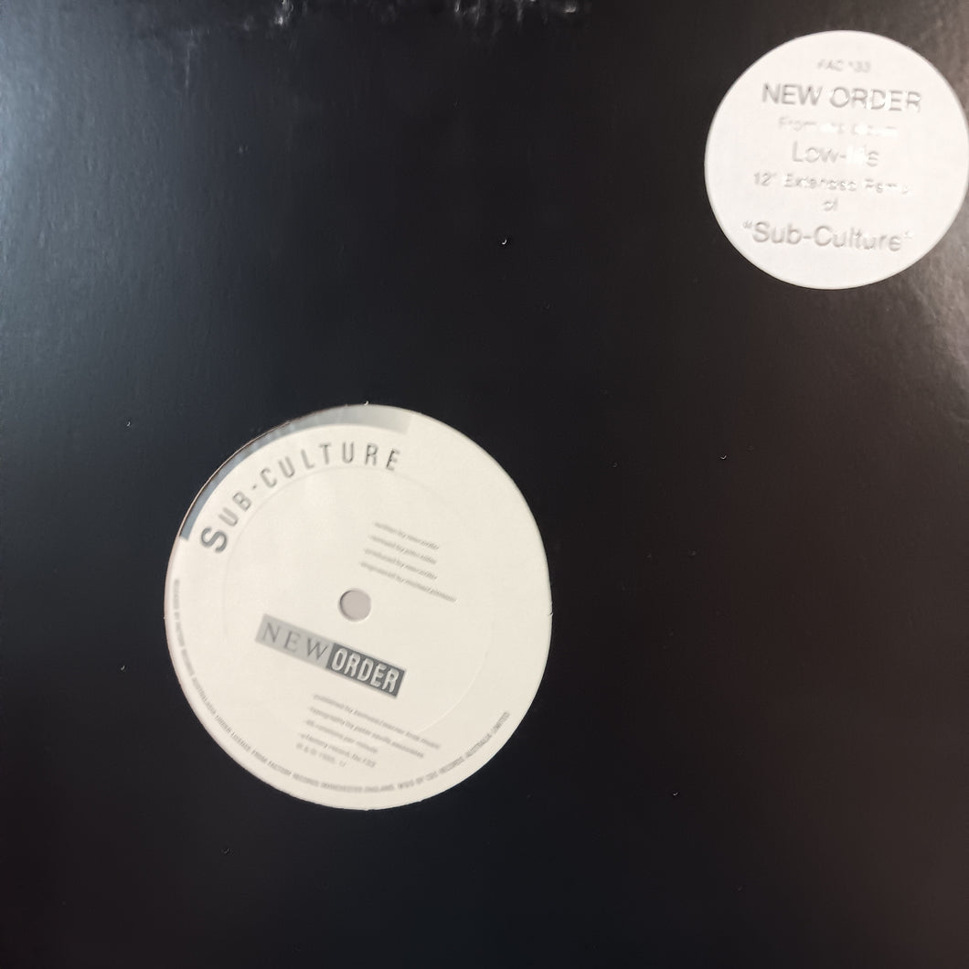 NEW ORDER - SUBCULTURE (12