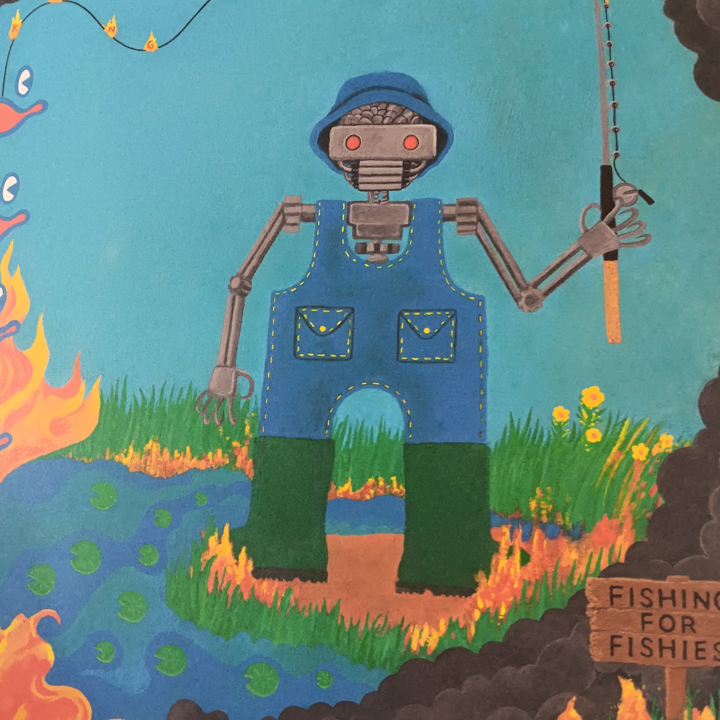 KING GIZZARD - GISHING FOR FISHIES (BLUE COLOURED) (USED VINYL 2023 AUS M-/EX-)