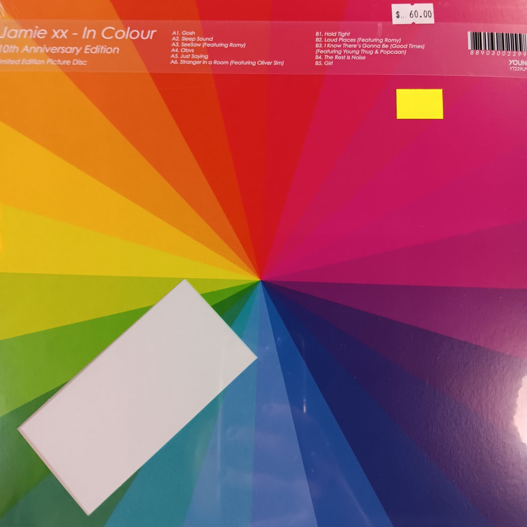 JAMIE XX - IN COLOUR (PIC DISC) (10TH ANNIVERSARY) VINYL