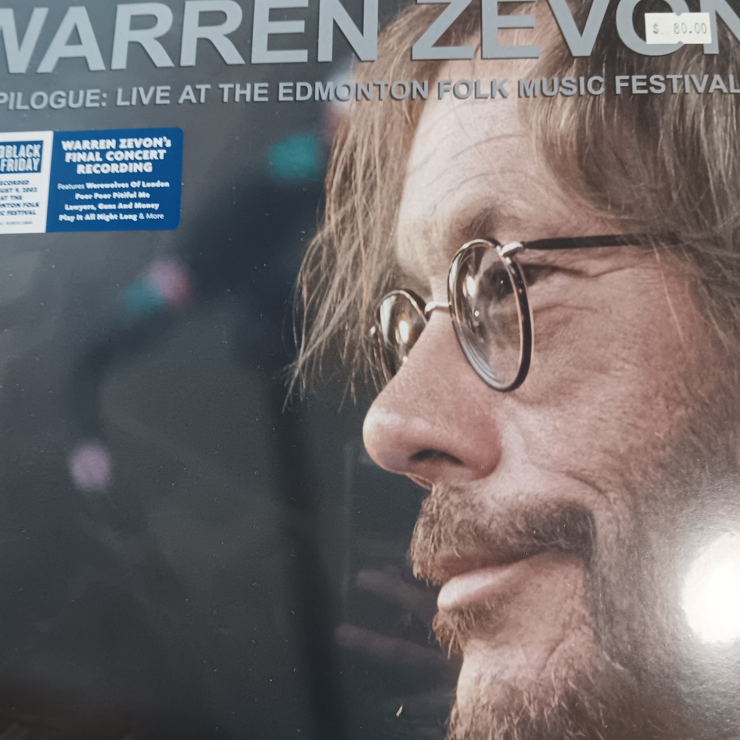 WARREN ZEVON - EPILOGUE: LIVE AT THE EDMONTON FOLK MUSIC FESTIVAL (2LP) BLACK FRIDAY RSD 2025 VINYL