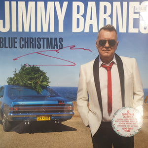 JIMMY BARNES - BLUE CHRISTMAS (SIGNED) (BLUE COLOURED) (2LP) VINYL