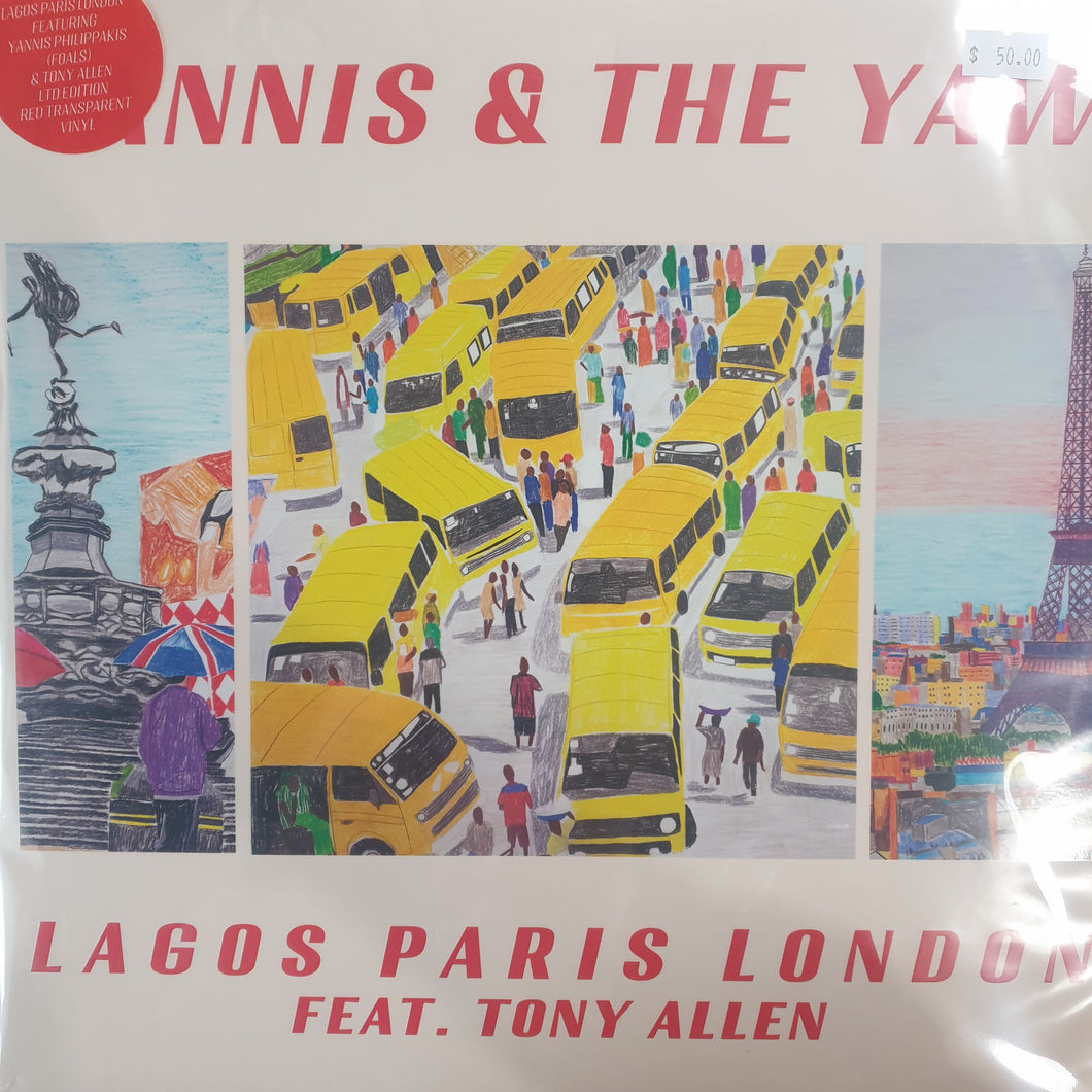 LAGOS PARIS LONDON FEAT YANNIS PHILLIPPAKIS AND TONY ALLEN - YANNIS AND THE YAW (RED COLOURED) VINYL