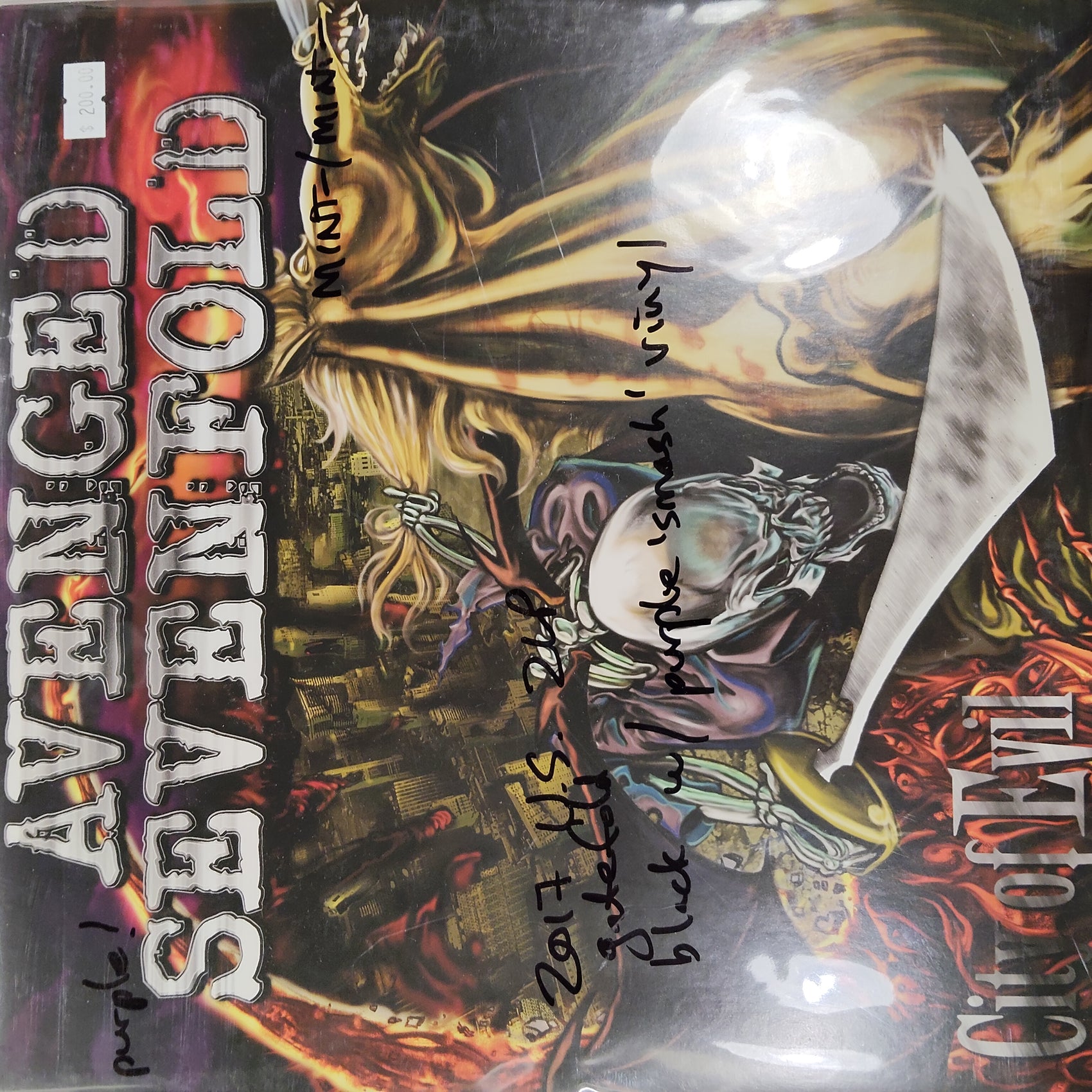 AVENGED SEVENFOLD - CITY OF EVIL (USED VINYL 2017 U.S. 2LP PURPLE M- M-)