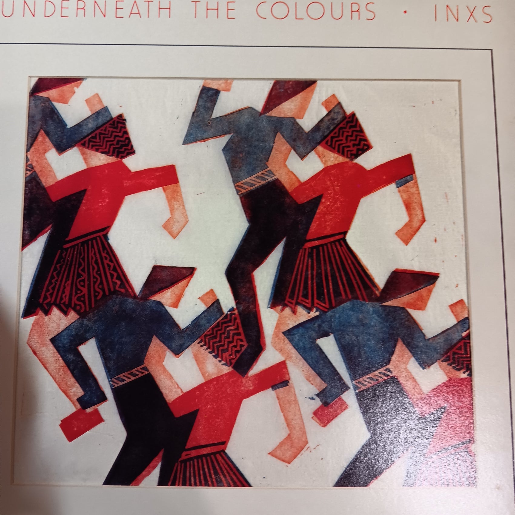INXS - UNDERNEATH THE COLOURS (USED VINYL 1981 AUS EX+/EX+)