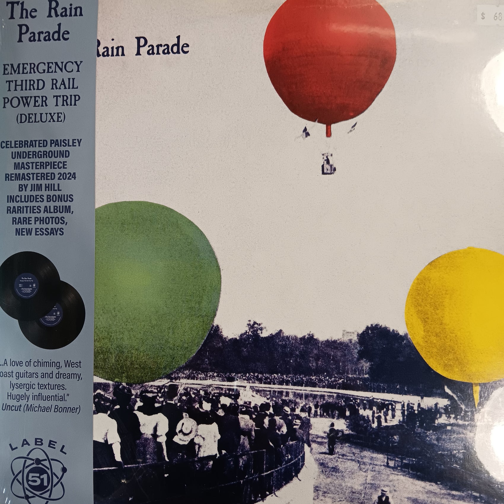 RAIN PARADE - EMERGENCY THIRD RAIL POWER TRIP (2LP) VINYL