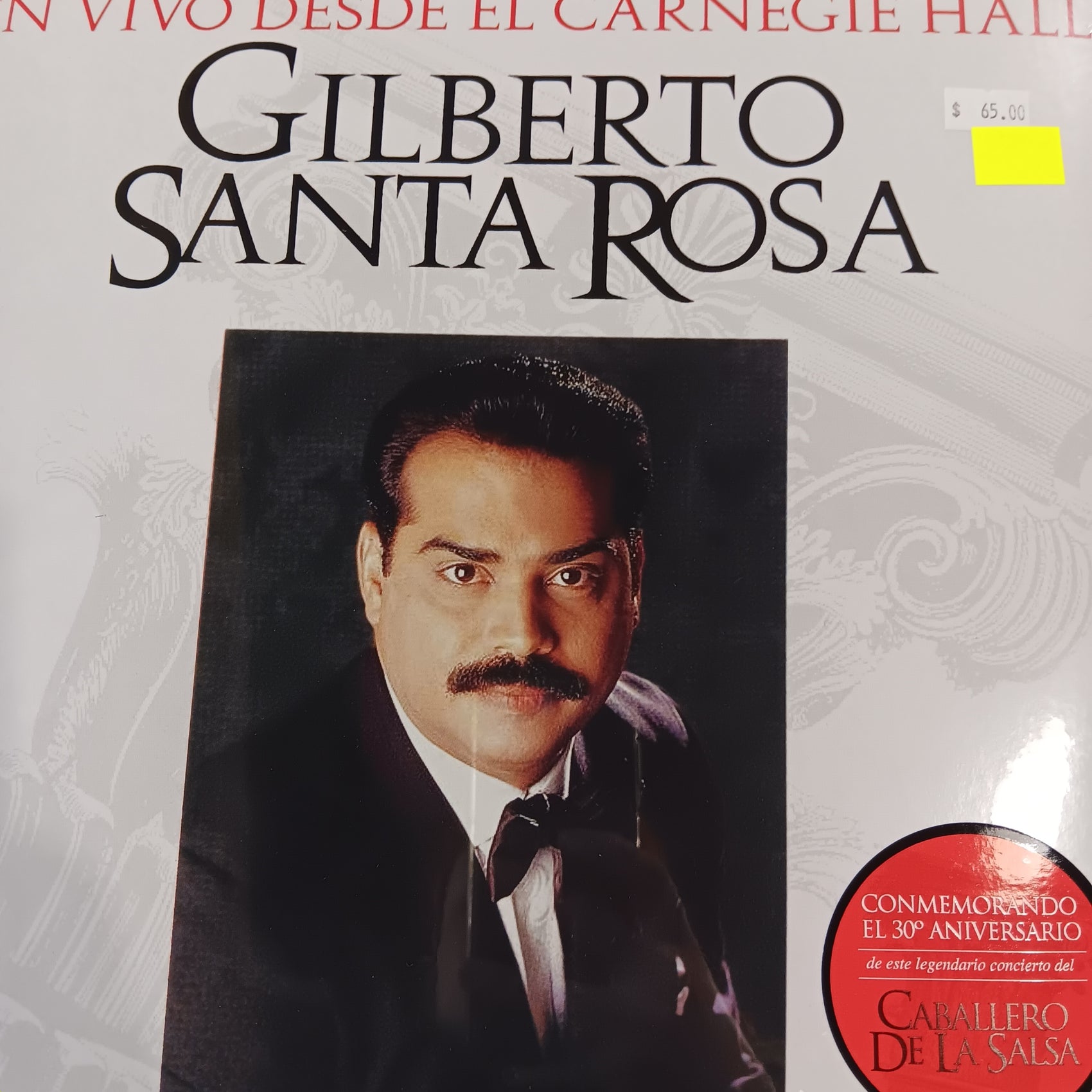 GILBERTO SANTA ROSA Y SU ORQ - EN VIVO DESDE EL CARNEGIE HALL (2LP) VINYL