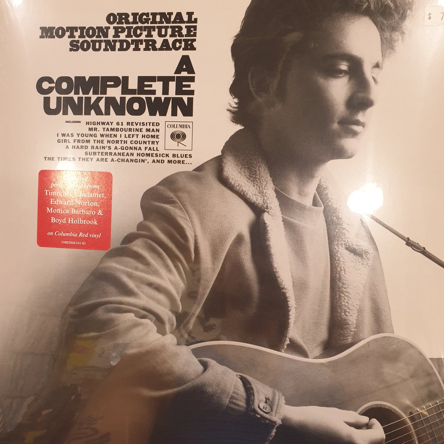 VARIOUS ARTISTS - A COMPLETE UNKNOWN (RED COLOURED) VINYL