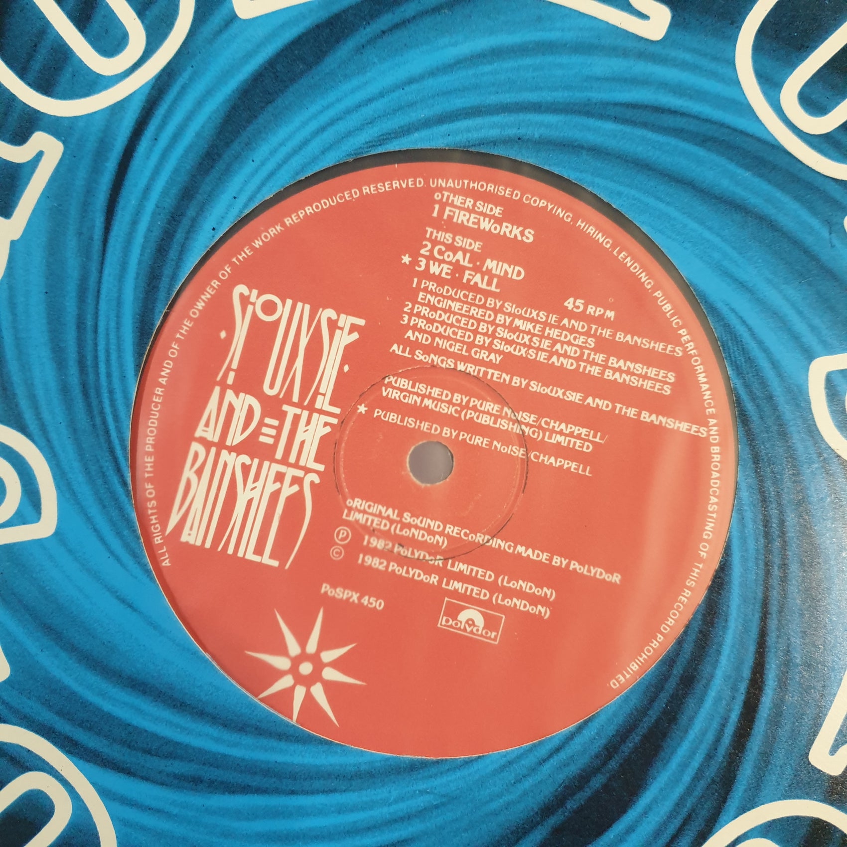 SIOUXSIE & THE BANSHEES - FIREWORKS (12") (USED VINYL 1982 UK M-)