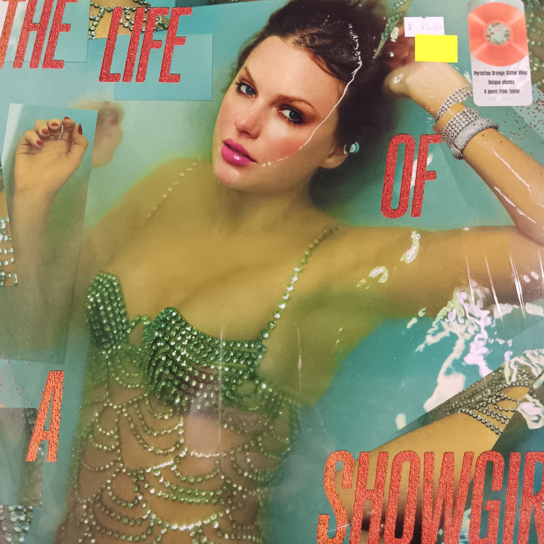 TAYLOR SWIFT - THE LIFE OF A SHOWGIRL (ORANGE GLITTER COLOURED) VINYL