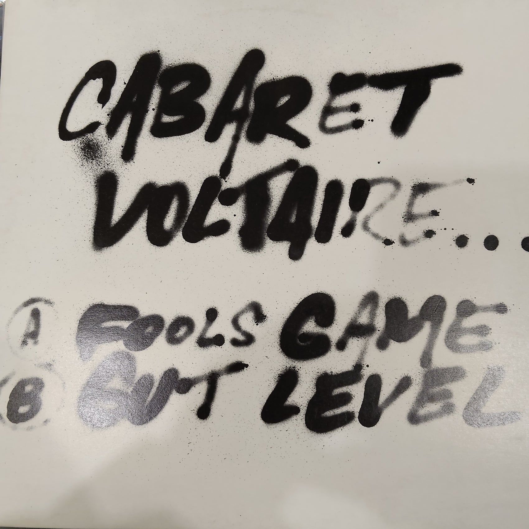 CABARET VOLTAIRE - FOOLS GAME/GUT LEVEL (USED VINYL 1983 BENELUX 12" M- EX+)