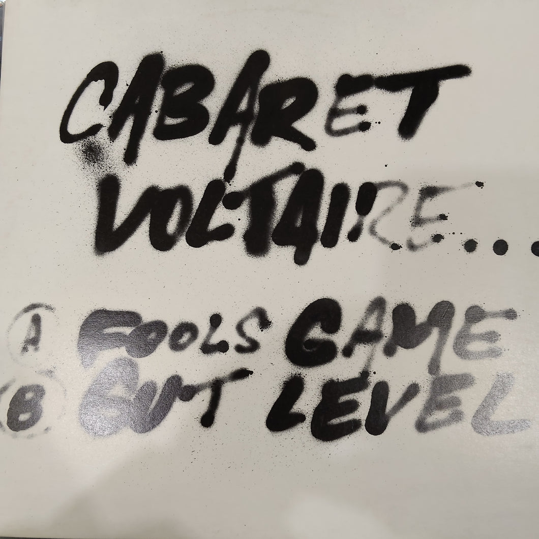 CABARET VOLTAIRE - FOOLS GAME/GUT LEVEL (USED VINYL 1983 BENELUX 12