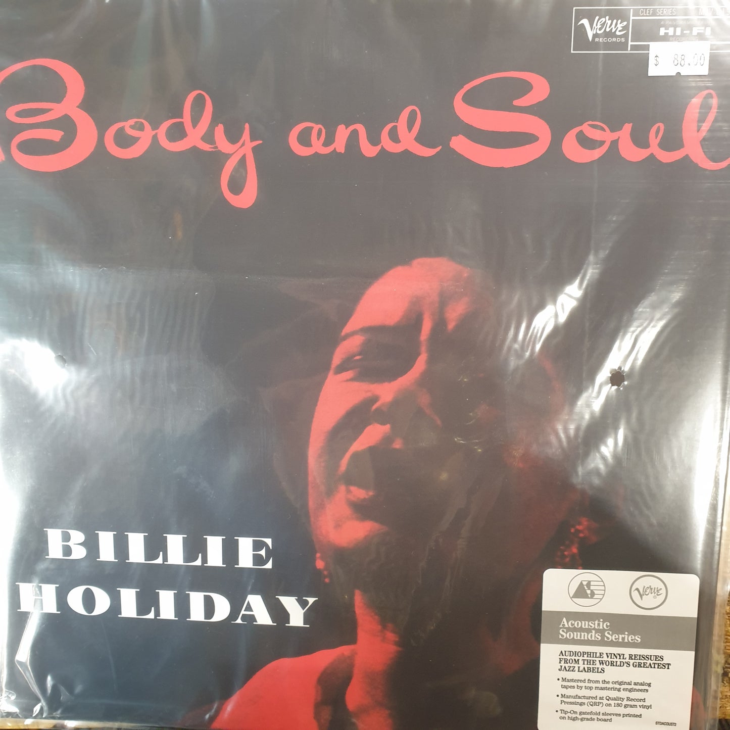 BILLIE HOLIDAY - BODY AND SOUL (ACOUSTIC SOUNDS PRESSING) VINYL