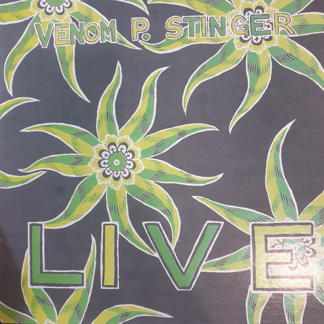 VENOM P. STINGER - LIVE (CLEAR COLOURED)(USED VINYL 1992 US M-/M-)