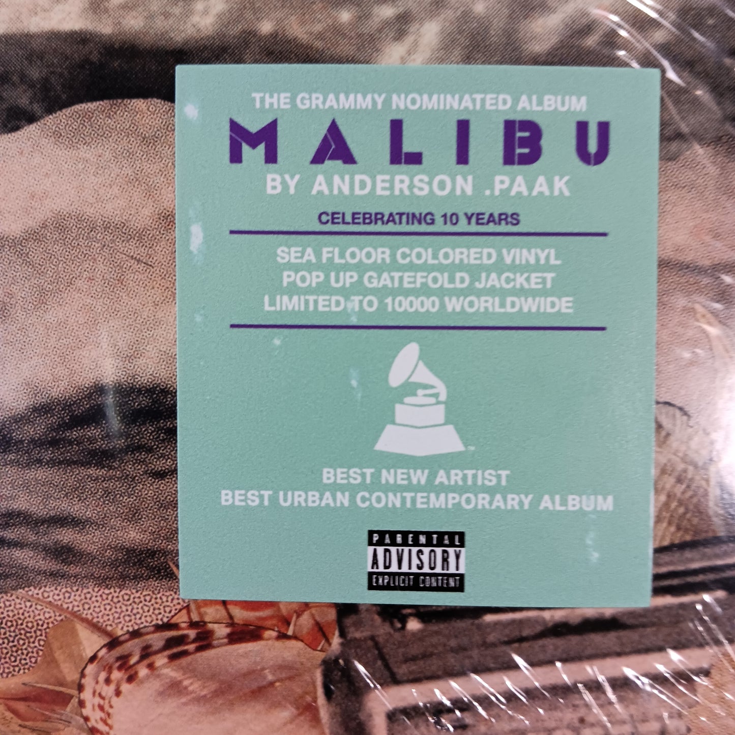 ANDERSON PAAK - MALIBU (10TH ANNIVERSARY) (2LP) (SEA FLOOR COLOURED) VINYL