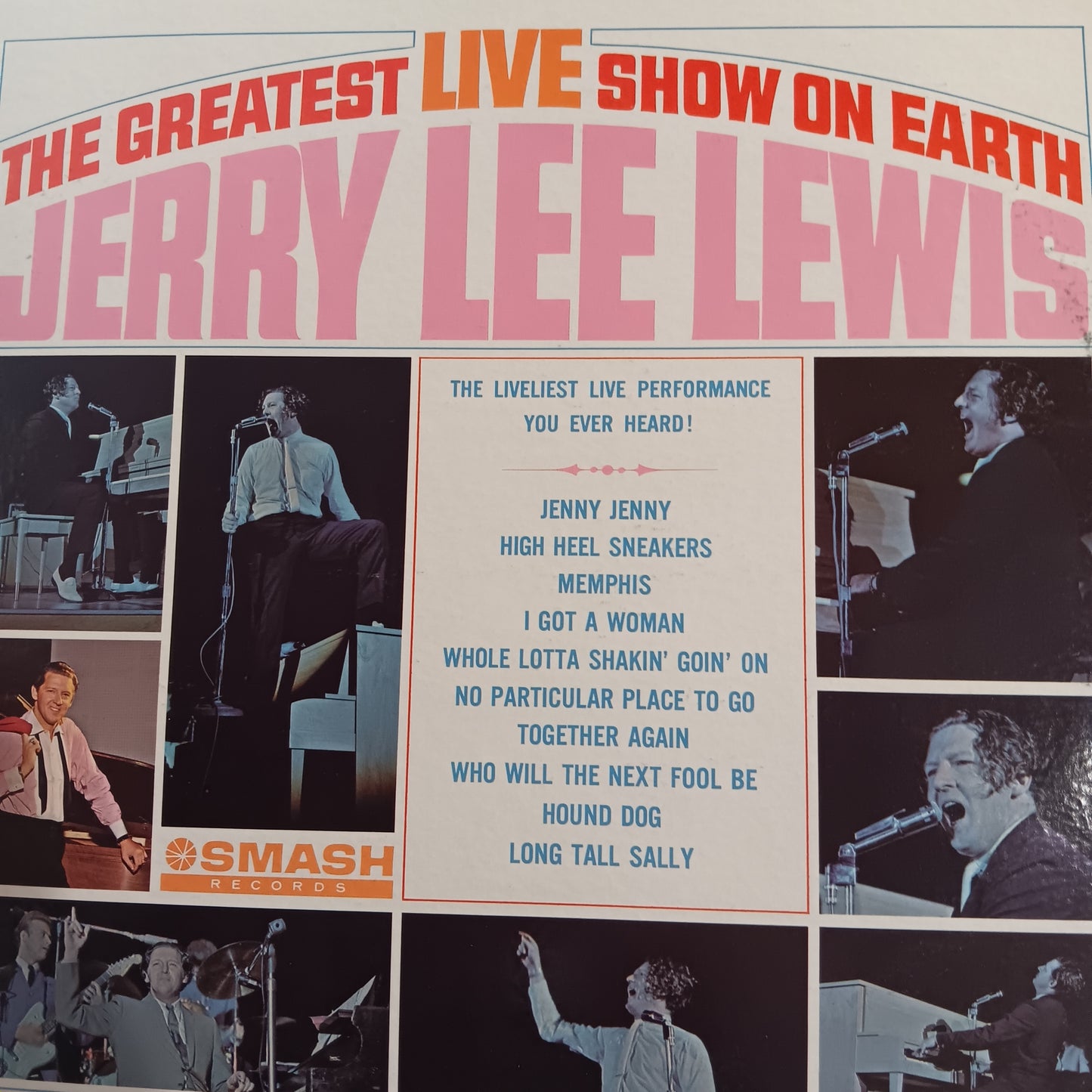 JERRY LEE LEWIS - THE GREATEST LIVE SHOW ON EARTH (USED VINYL 1964 US M-/EX)