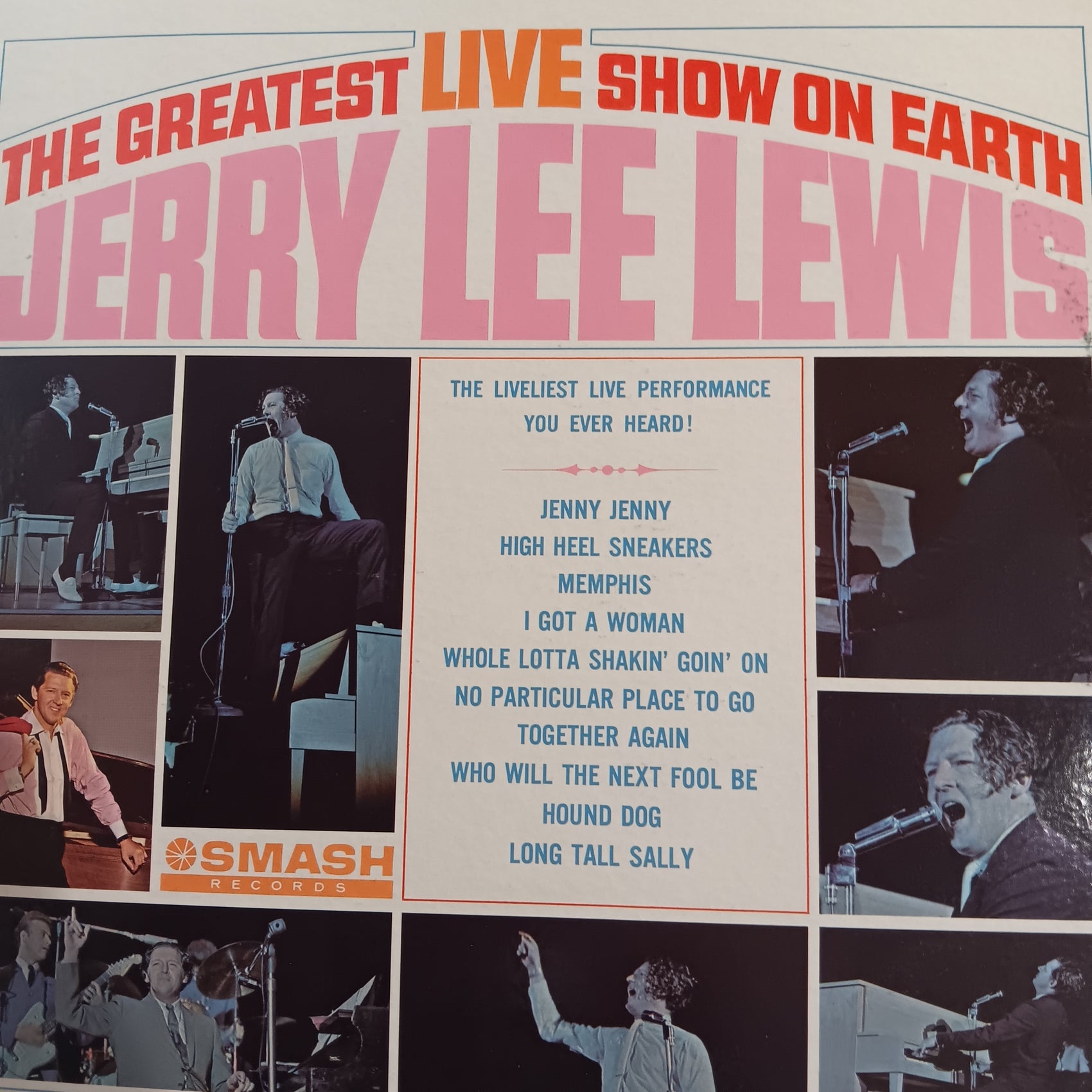 JERRY LEE LEWIS - THE GREATEST LIVE SHOW ON EARTH (USED VINYL 1964 US M-/EX)