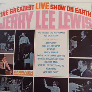 JERRY LEE LEWIS - THE GREATEST LIVE SHOW ON EARTH (USED VINYL 1964 US M-/EX)
