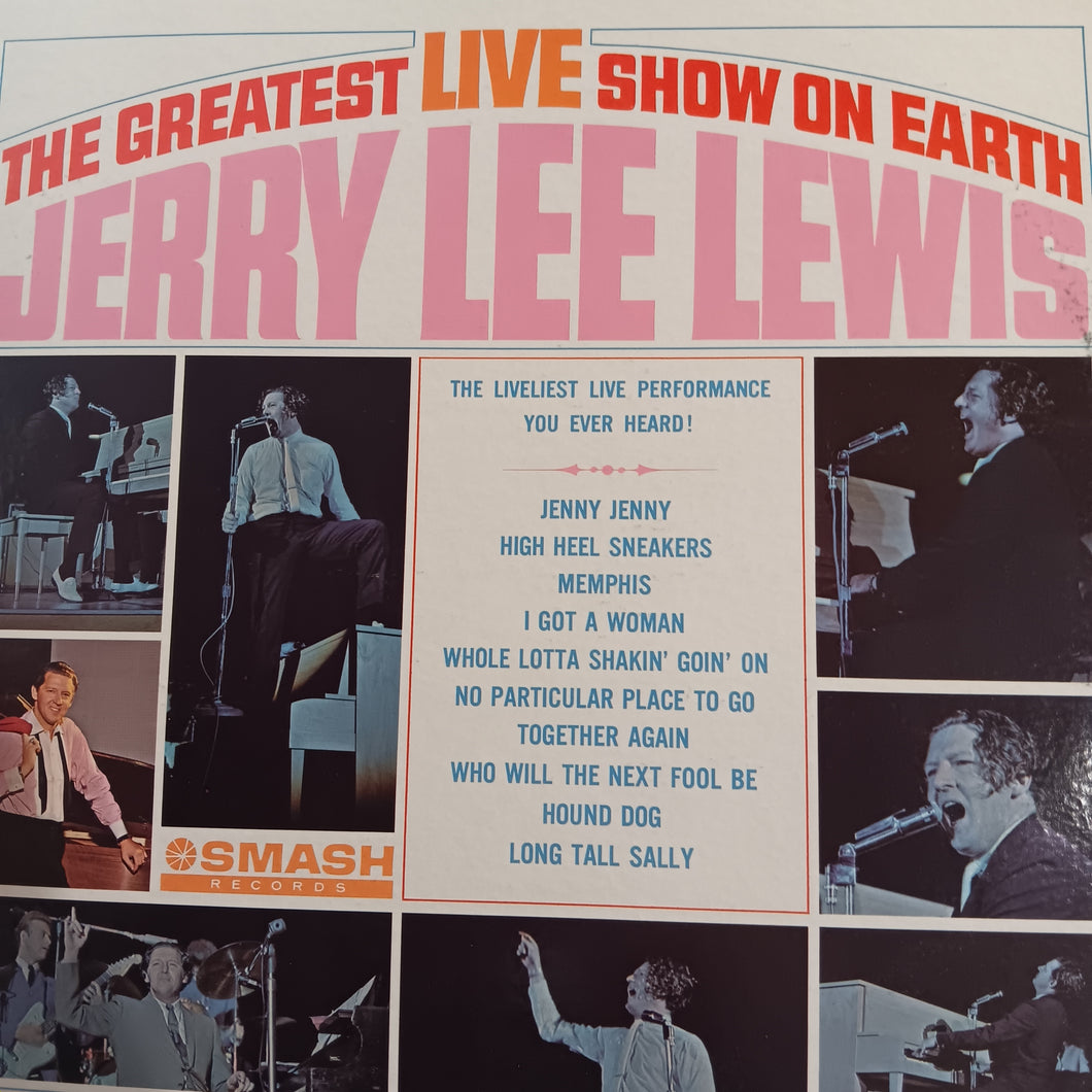 JERRY LEE LEWIS - THE GREATEST LIVE SHOW ON EARTH (USED VINYL 1964 US M-/EX)