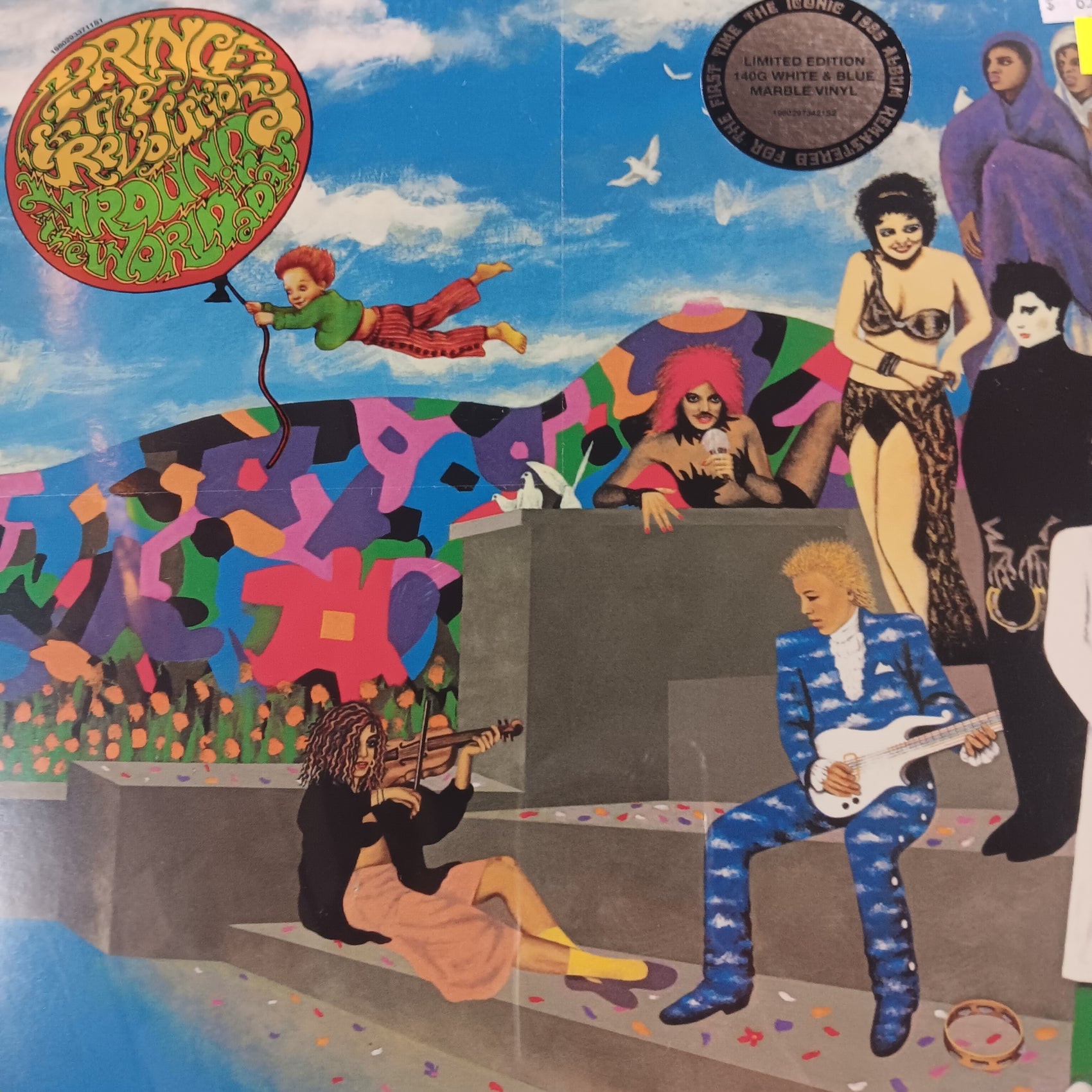 PRINCE - AROUND THE WORLD IN A DAY (WHITE AND BLUE MARBLE COLOURED) VINYL