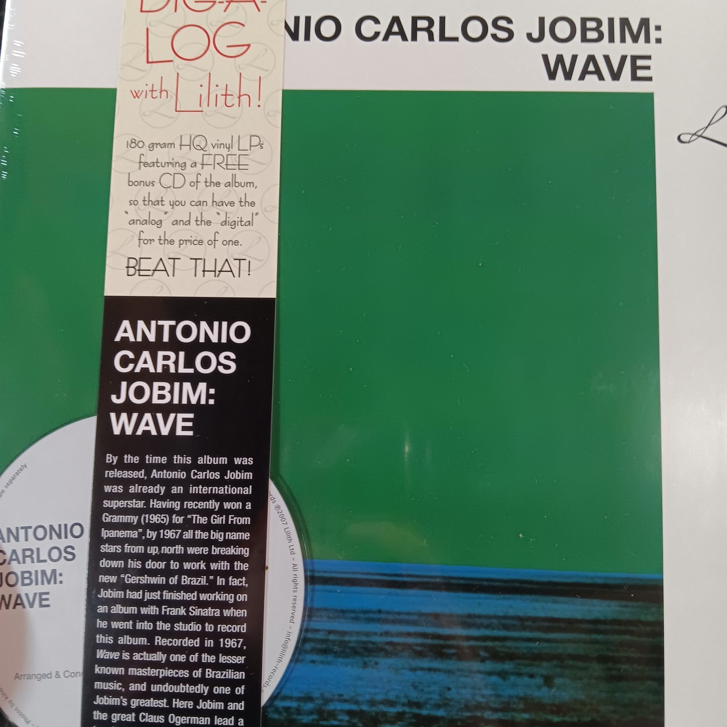 ANTONIO CARLOS JOBIM - WAVE (WITH CD) VINYL