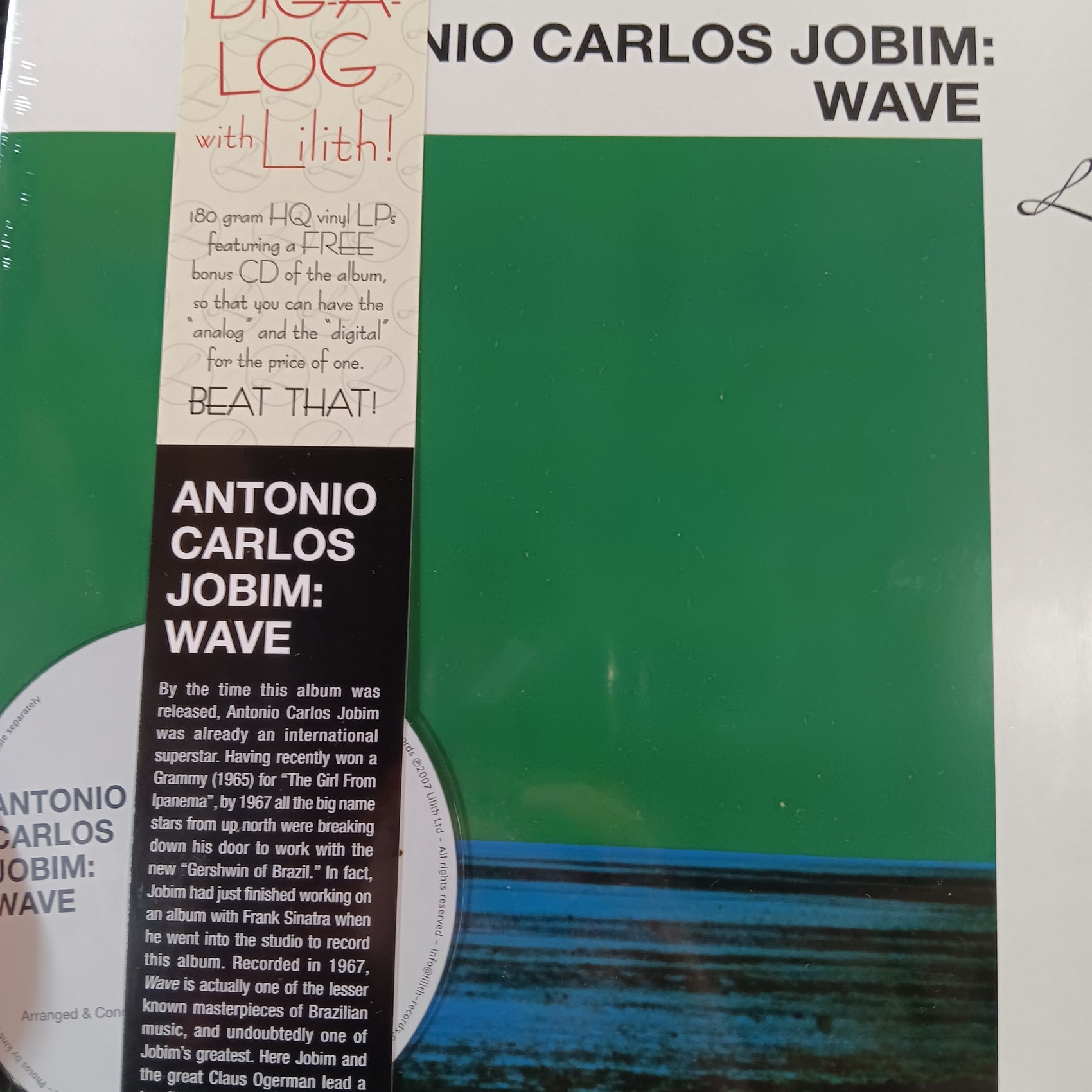 ANTONIO CARLOS JOBIM - WAVE (WITH CD) VINYL
