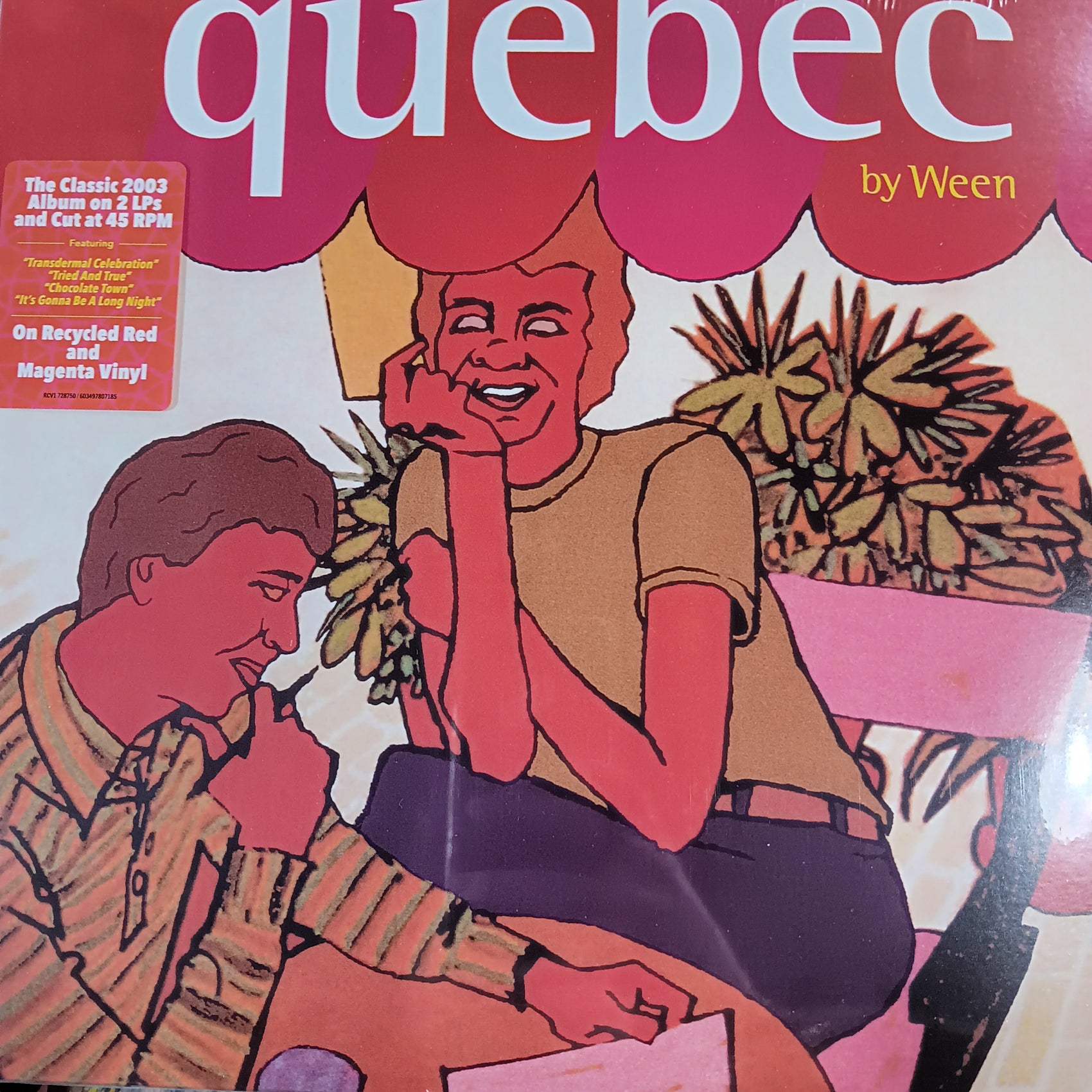WEEN - QUEBEC (RED AND MAGENTA COLOURED) (2LP) VINYL