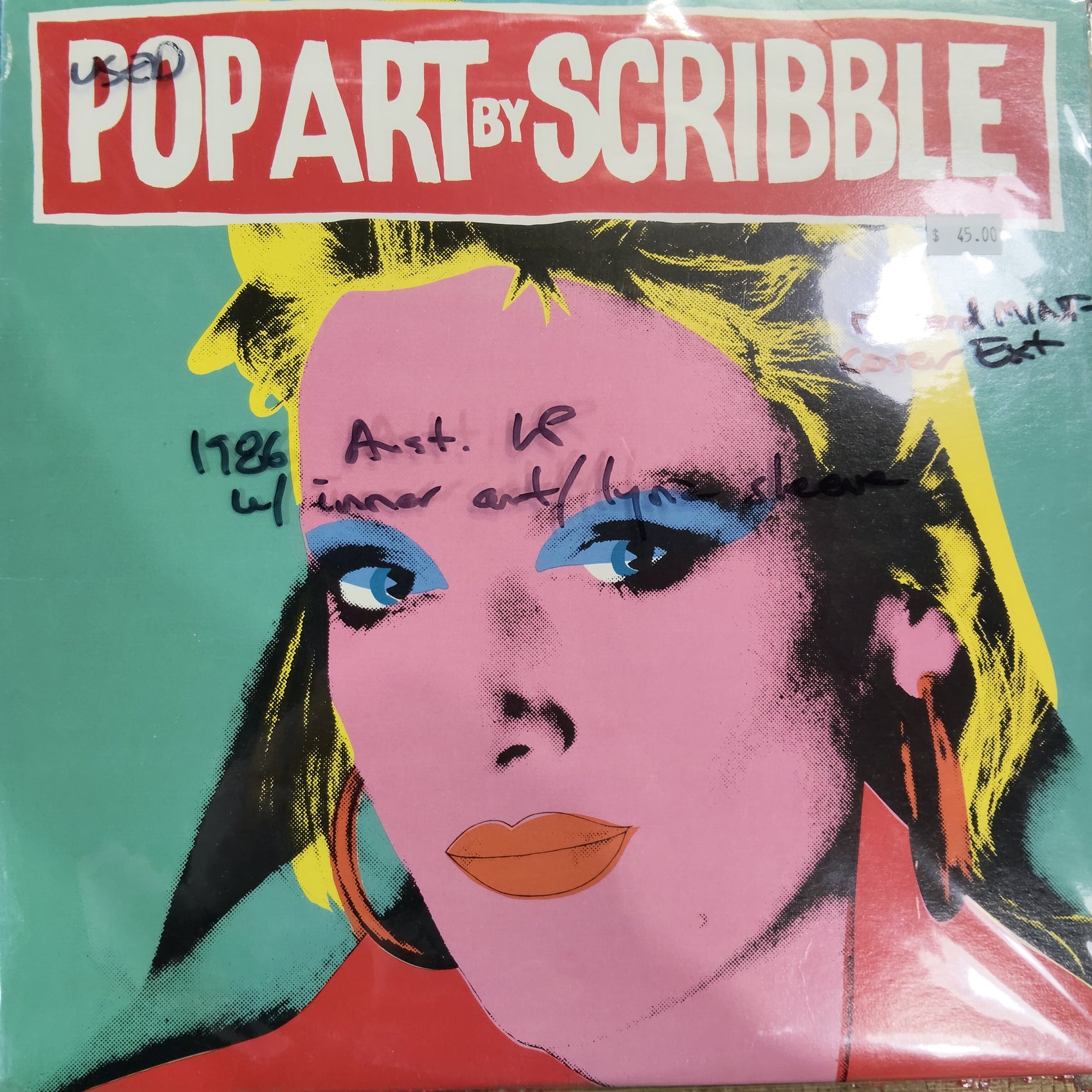 SCRIBBLE - POP ART (USED VINYL 1986 AUS M- EX+)