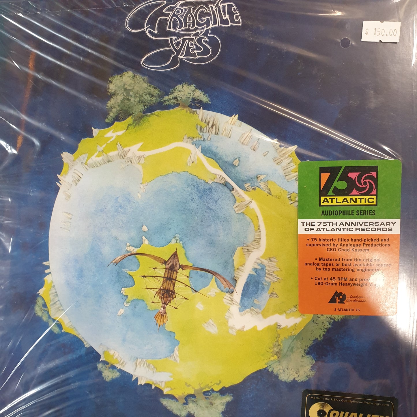 YES - FRAGILE (ANALOGUE PRODUCTIONS ATLANTIC 75) (2LP) VINYL