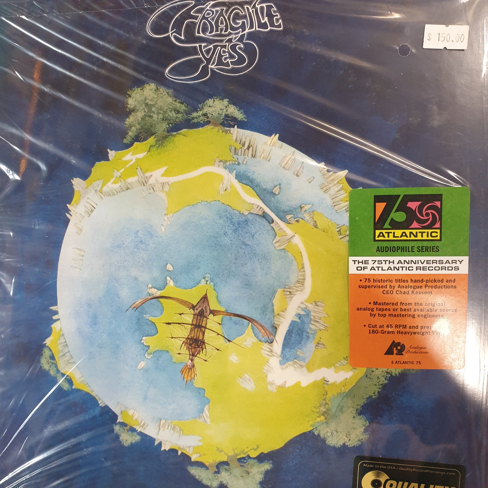 YES - FRAGILE (ANALOGUE PRODUCTIONS ATLANTIC 75) (2LP) VINYL