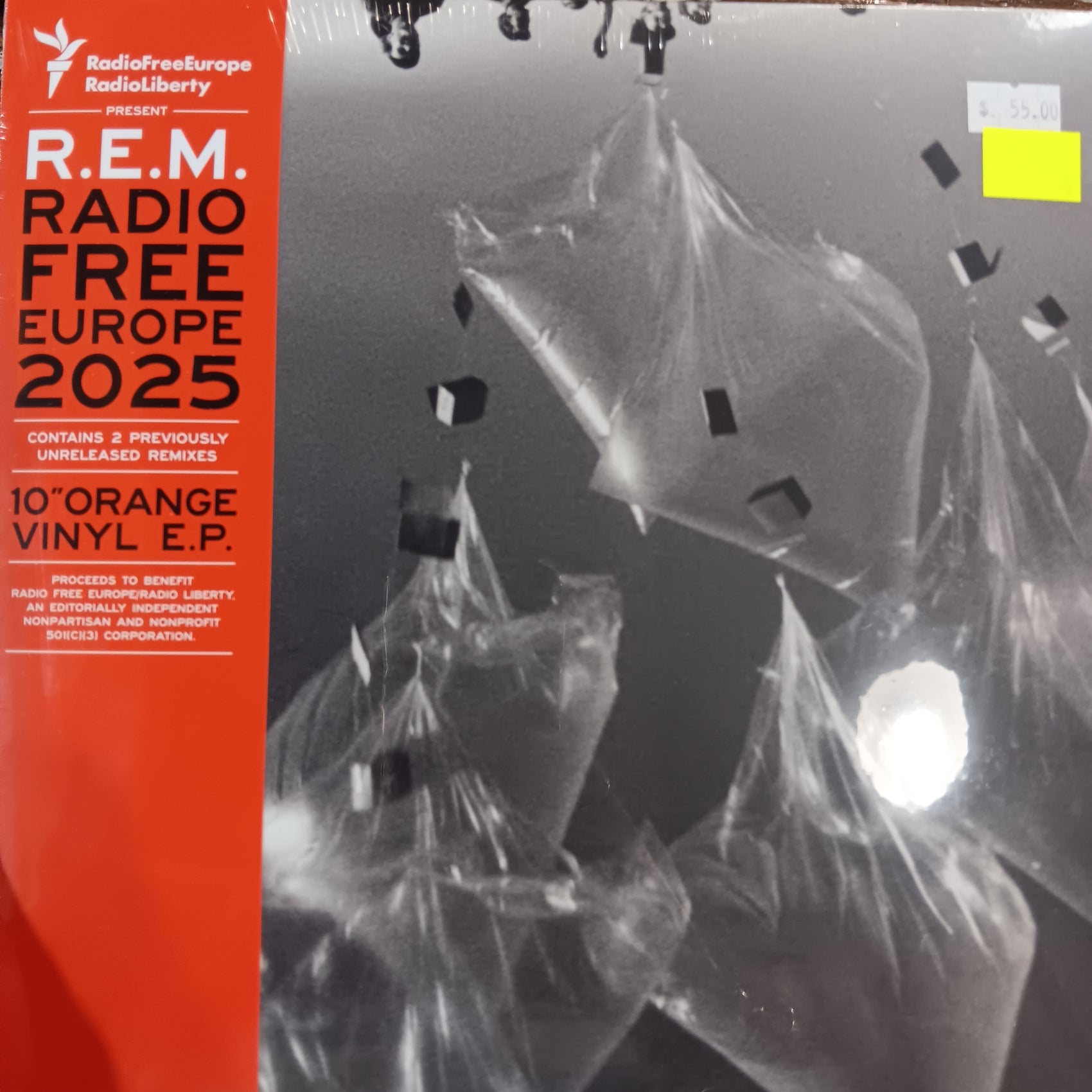 R.E.M. - RADIO FREE EUROPE 2025 (ORANGE COLOURED) (10") VINYL