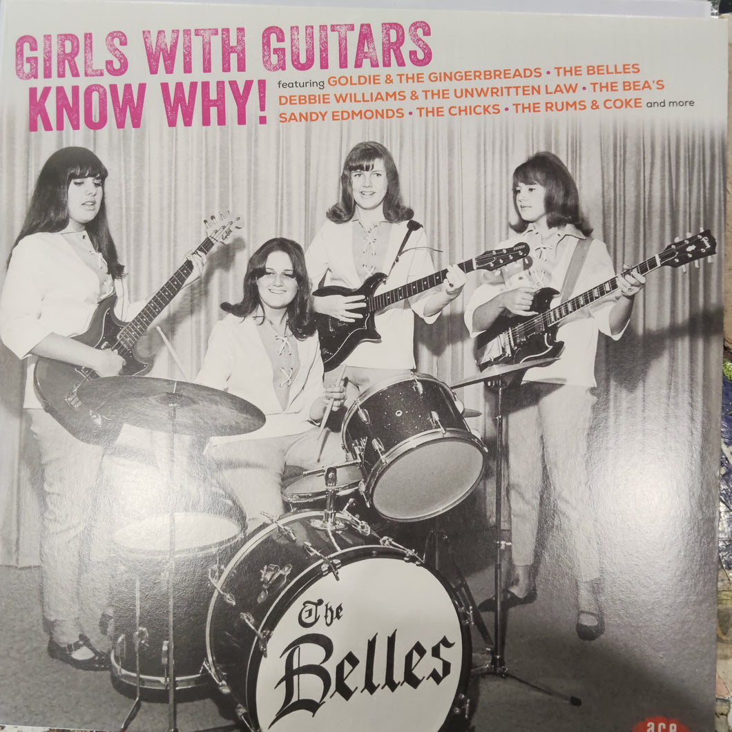 VARIOUS - GIRLS WITH GUITARS KNOW WHY (USED VINYL 2020 U.K./EURO MAROON M- M-)