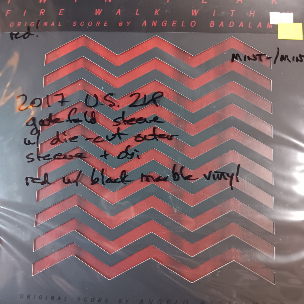 ANGELO BADALAMENTI - TWIN PEAKS OST (RED AND BLACK COLOURED) (2LP) (USED VINYL 2017 US M-/M-)