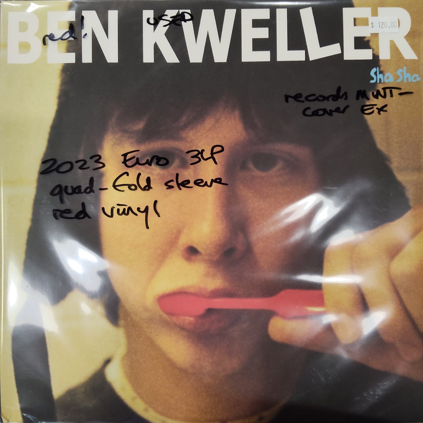 BEN KWELLER - SHA SHA (USED VINYL 2023 EURO 3LP RED M- EX)