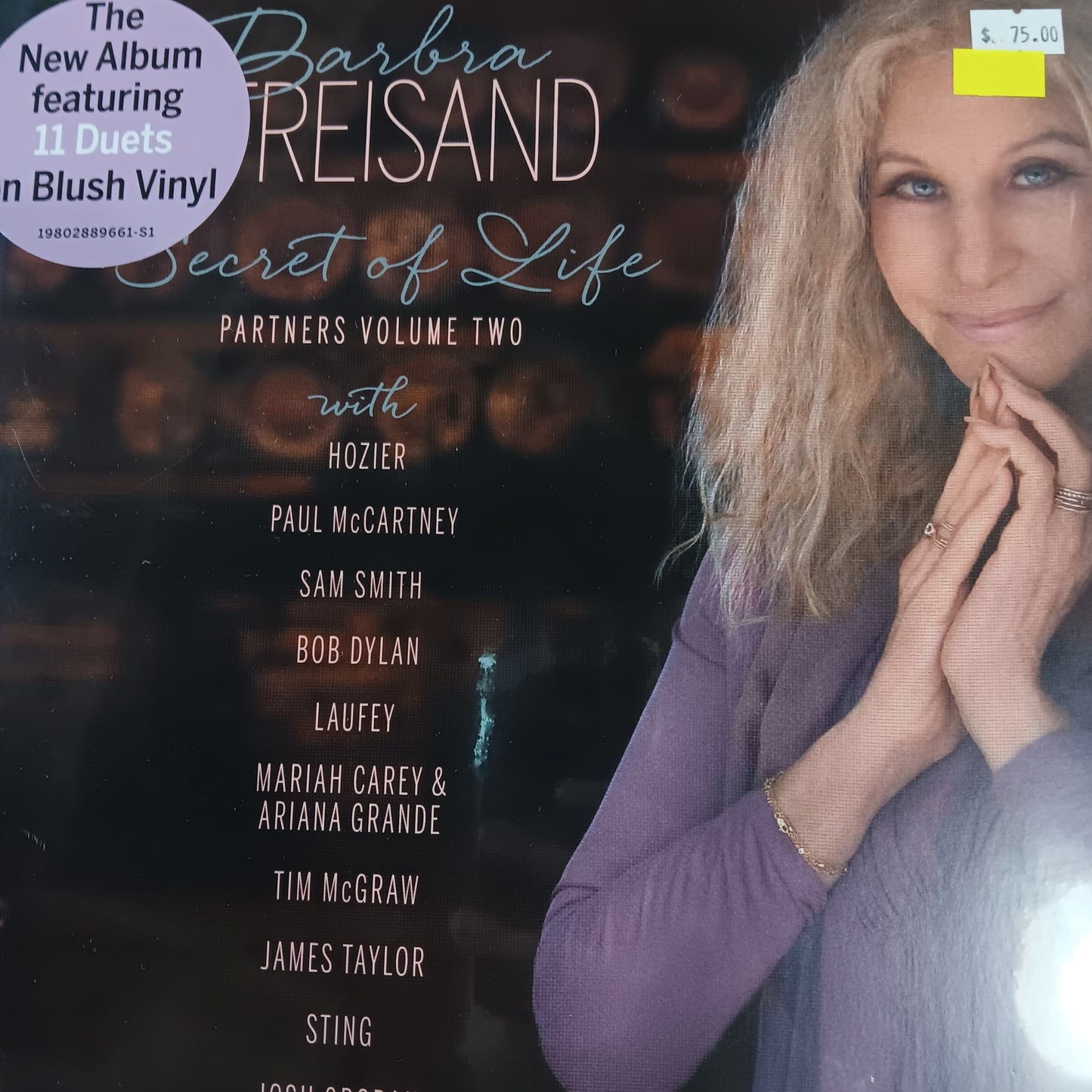 BARBRA STREISAND - SECRET OF LIFE: PARTNERS VOLUME 2 (BLUSH COLOURED) VINYL