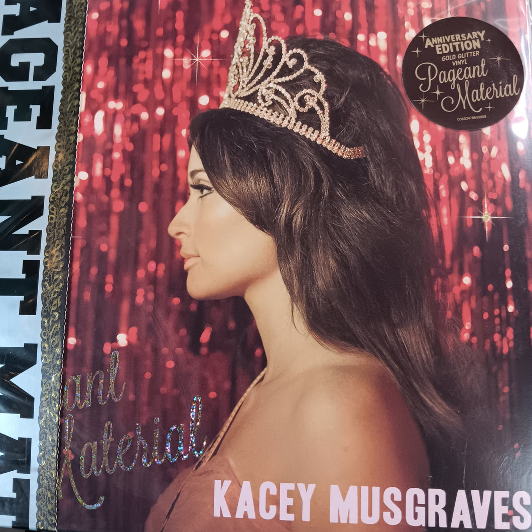 KACEY MUSGRAVES - PAGEANT MATERIAL (GOLD GLITTER COLOURED) VINYL