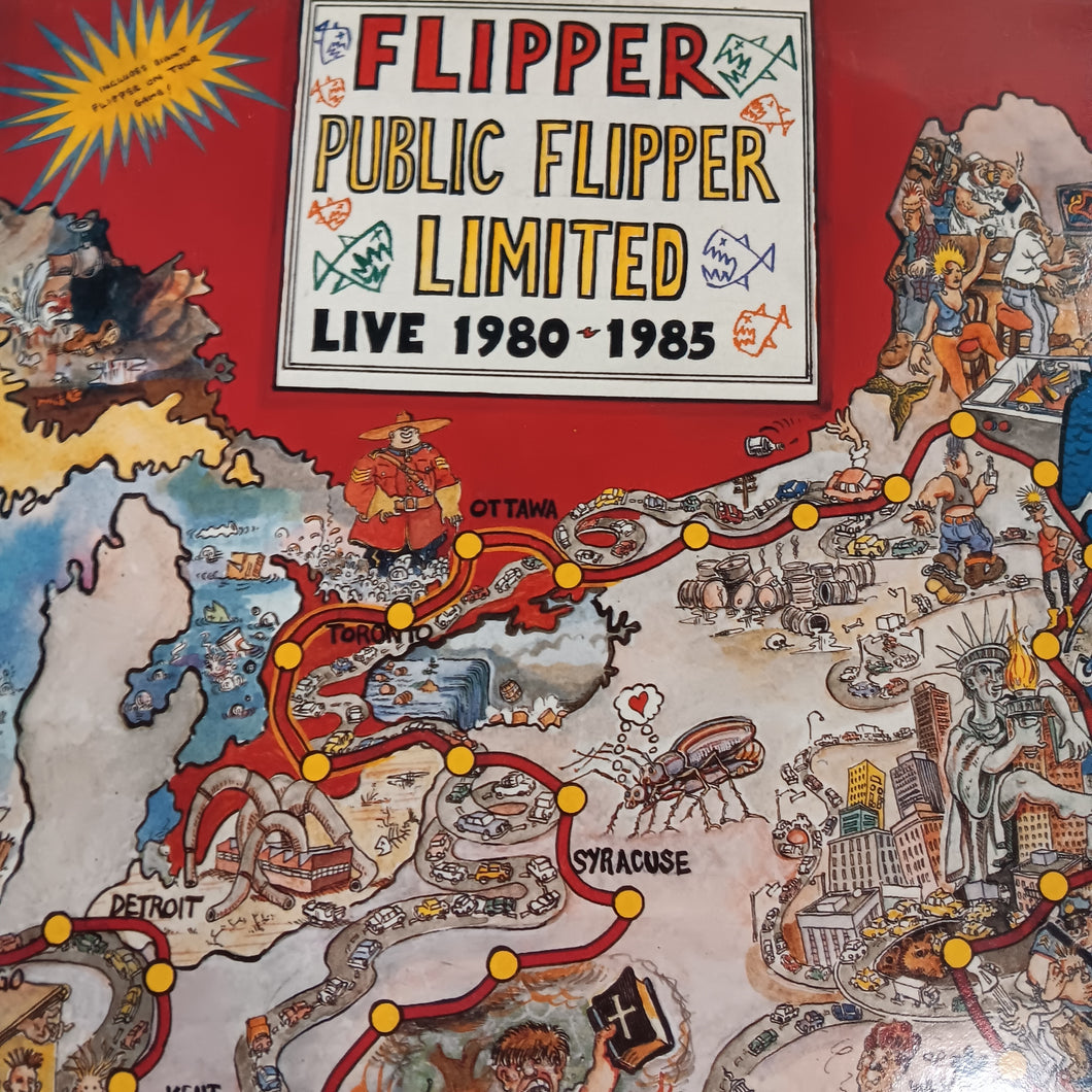 FLIPPER - PUBLIC FLIPPER LIMITED LIVE 2980-1985 (2LP) (USED VINYL 1988 US M-/EX+)