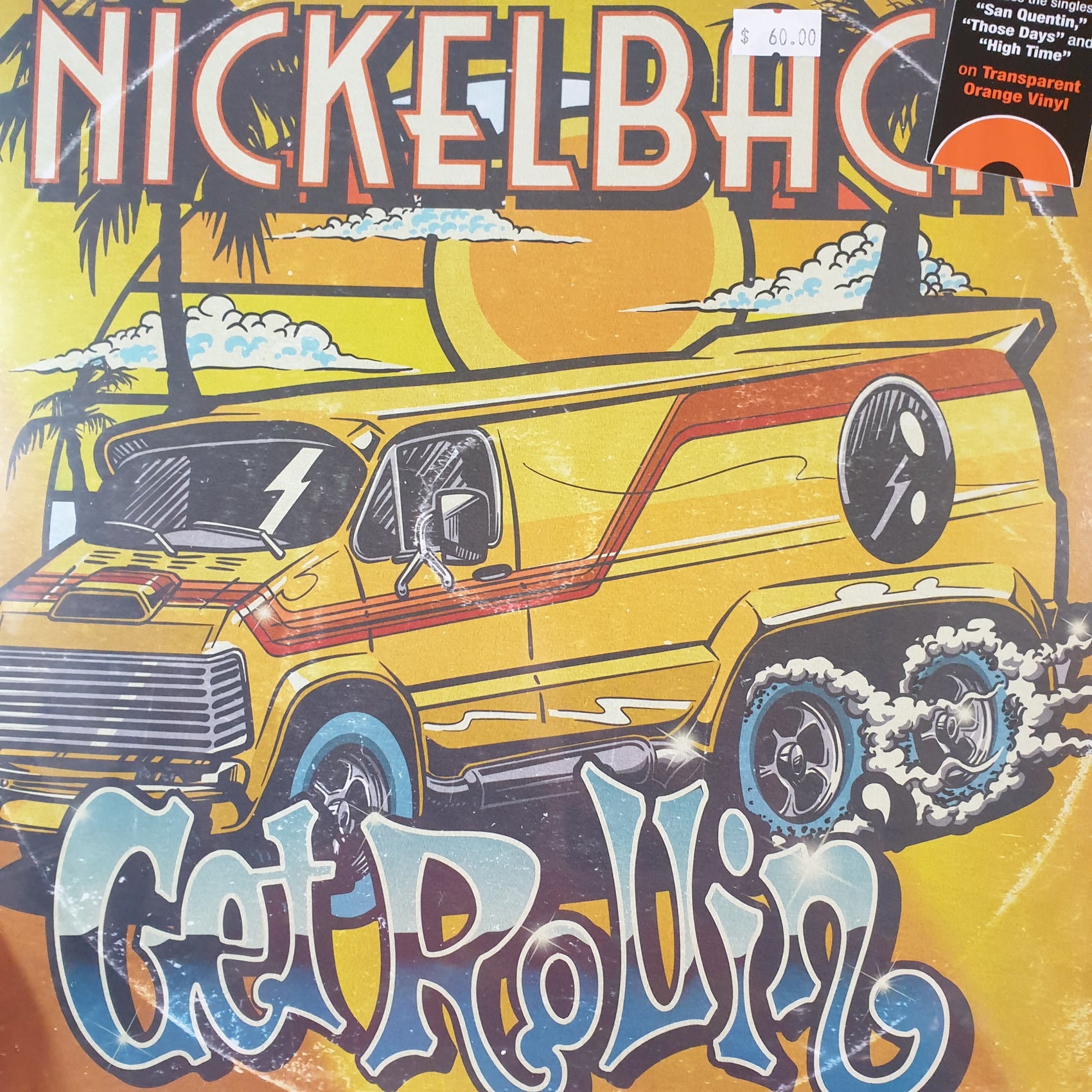 NICKELBACK - GET ROLLIN (TRANSPARENT ORANGE COLOURED) VINYL