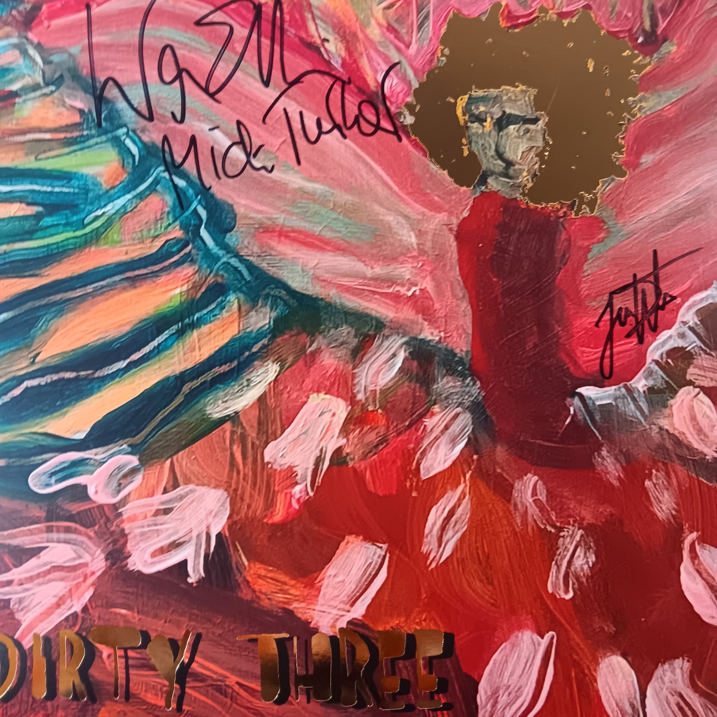 DIRTY THREE - LOVE CHANGES EVERYTHING (SIGNED) (RED COLOURED) VINYL