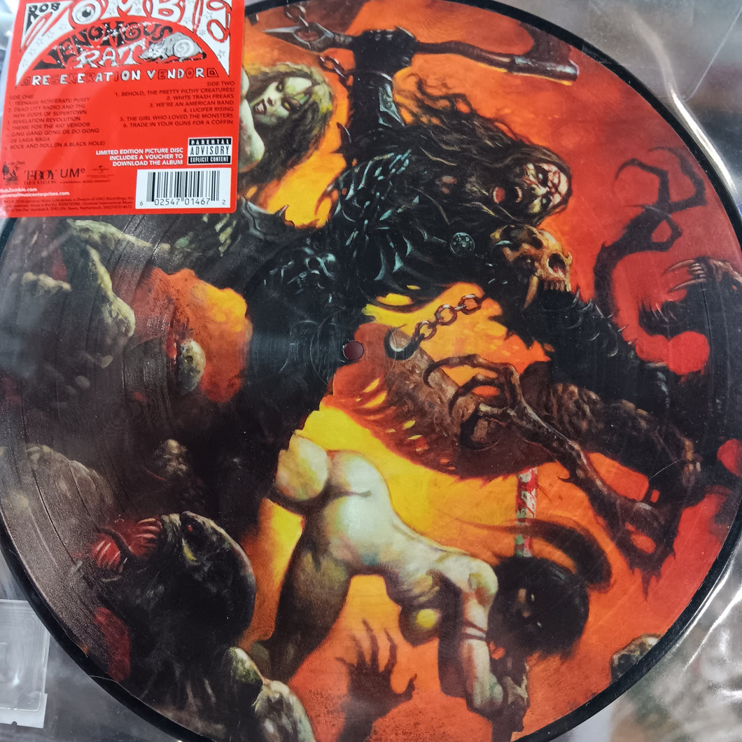 ROB ZOMBIE - VENOMOUS RAT (PIC DISC) (USED VINYL 2014 EURO M-)
