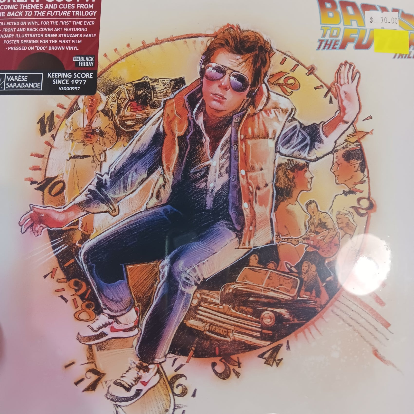 VARIOUS ARTISTS - BACK TO THE FUTURE SOUNDTRACK (DOC BROWN COLOURED) VINYL